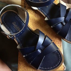Navy Blue Saltwater Sandals